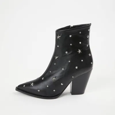 The Kooples Star Studded Leather Boots In Multi