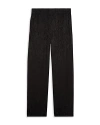 The Kooples Straight-leg High-rise Crepe Trousers In Black