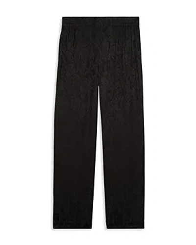 The Kooples Straight Leg Pull On Trousers In Black