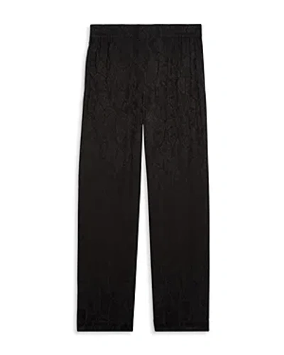 The Kooples Straight Leg Pull On Pants In Black