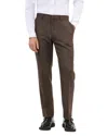 The Kooples Mens Herringbone-weave Straight-leg Wool-blend Trousers Brown In Brown