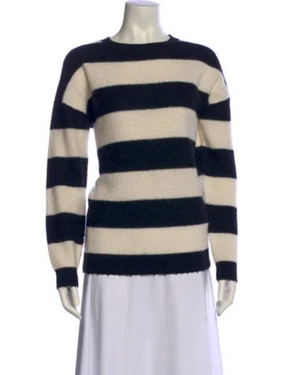 Pre-owned The Kooples Striped Crew Neck Sweater
