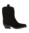 THE KOOPLES SUEDE COWBOY BOOTS 40