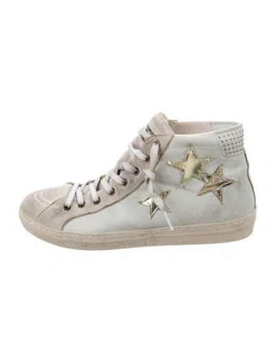 Pre-owned The Kooples Suede Graphic Print Sneakers In Multi