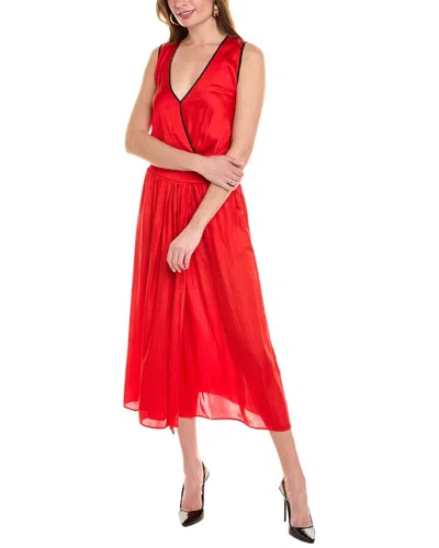 The Kooples Surplice Faux Wrap Dress In Multi