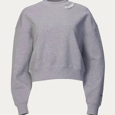 The Kooples Sweatshirt With Metal Details In Gray