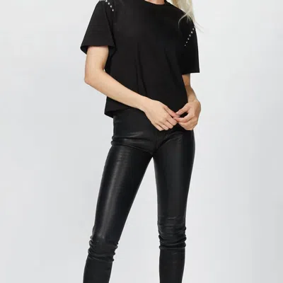 The Kooples T-shirt With Studs In Black