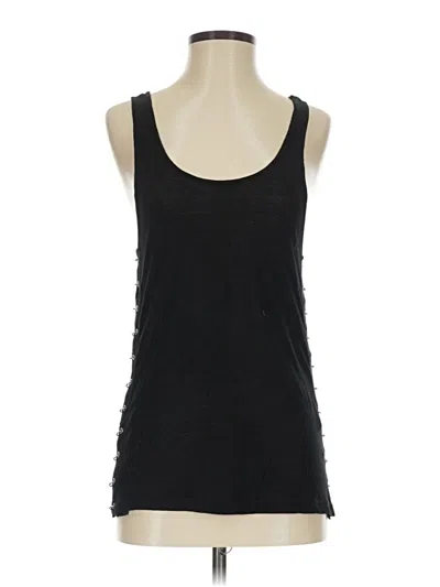 Pre-owned The Kooples Tank Top Black Strapless Neckline Tops