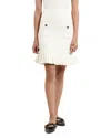 The Kooples Textured Pencil Skirt In White