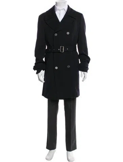 Pre-owned The Kooples Trench Coat In Black