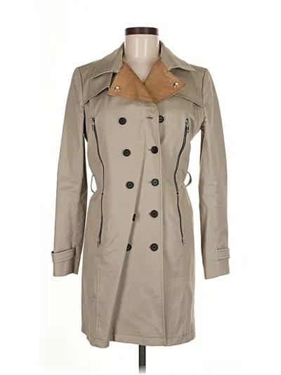 Pre-owned The Kooples Trenchcoat In Brown