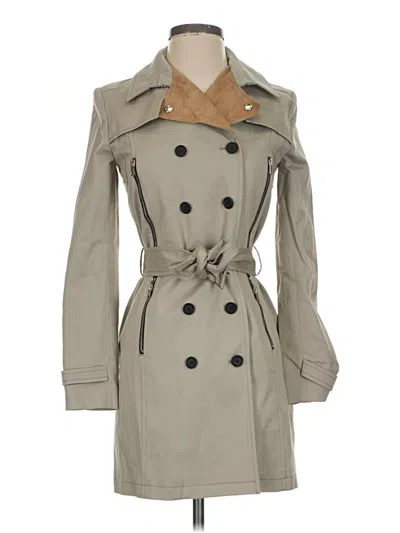 Pre-owned The Kooples Trenchcoat In Tan