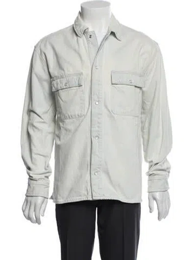 Pre-owned The Kooples Trucker Jacket In White