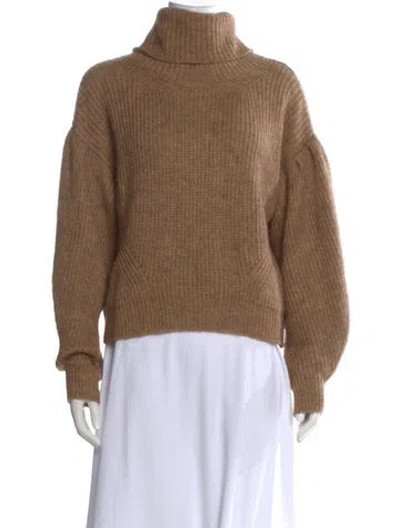 Pre-owned The Kooples Turtleneck Sweater In Brown