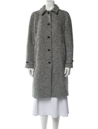 Pre-owned The Kooples Tweed Pattern Coat In Multi