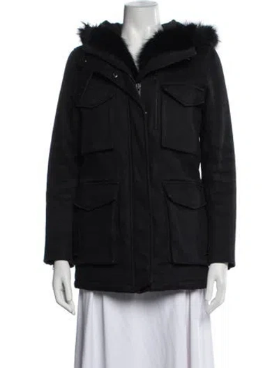 Pre-owned The Kooples Utility Jacket In Black
