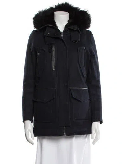 Pre-owned The Kooples Utility Jacket In Blue
