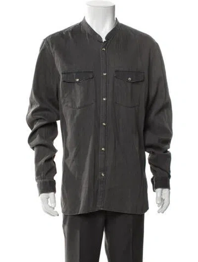 Pre-owned The Kooples Utility Jacket In Gray