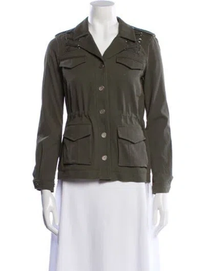 Pre-owned The Kooples Utility Jacket In Green