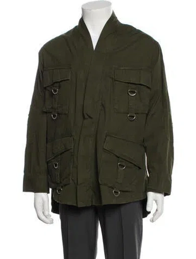 Pre-owned The Kooples Utility Jacket In Green