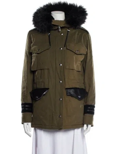 Pre-owned The Kooples Utility Jacket In Green