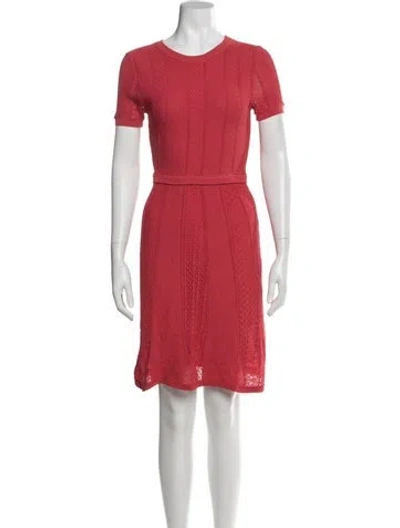 Pre-owned The Kooples Virgin Wool Knee-length Dress In Red