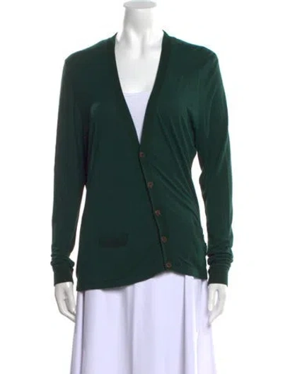 Pre-owned The Kooples V-neck Sweater In Black