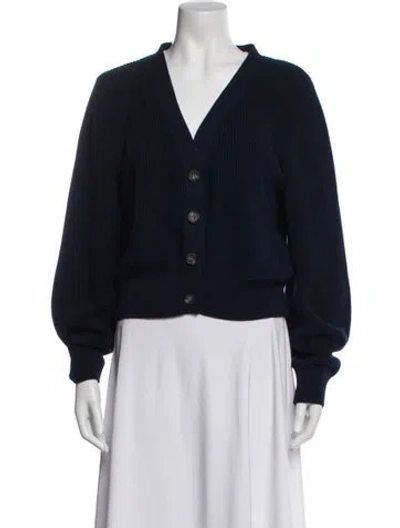 Pre-owned The Kooples V-neck Sweater In Blue