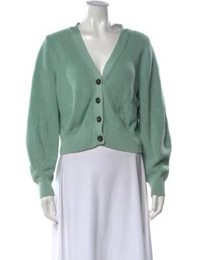 Pre-owned The Kooples V-neck Sweater In Green