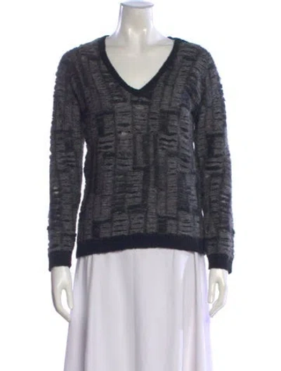 Pre-owned The Kooples V-neck Sweater In Multi