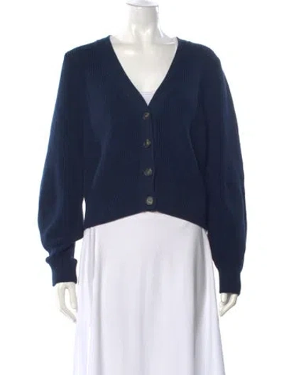Pre-owned The Kooples V-neck Sweater W/ Tags In Blue