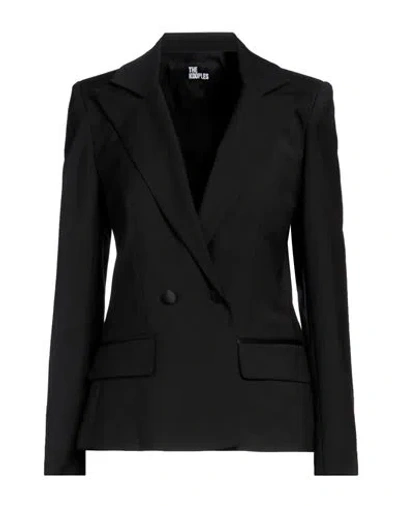 The Kooples Woman Blazer Black Size 6 Wool