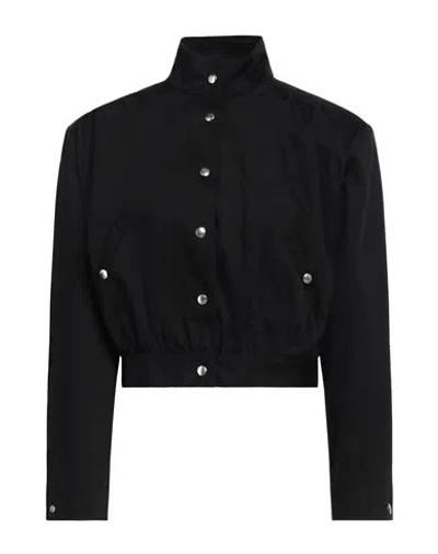 The Kooples Woman Jacket Black Size 2 Cotton