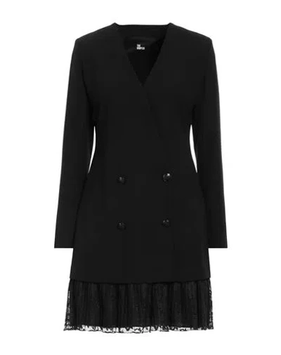 The Kooples Woman Mini Dress Black Size 3 Polyester, Elastane