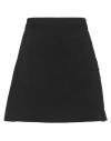 The Kooples Woman Mini Skirt Black Size 3 Polyester, Elastane, Lambskin In Black