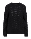The Kooples Woman Sweater Black Size 1 Polyamide, Alpaca Wool, Merino Wool In Black