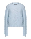 The Kooples Woman Sweater Sky Blue Size 3 Acrylic, Polyamide, Mohair Wool