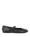 The Kooples Womens Black Studded Leather Pumps In Black
