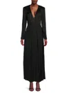 The Kooples Women's Dot Jacquard Empire Waist Maxi Dress In Black