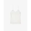 THE KOOPLES WOMENS THE KOOPLES LACE-EMBROIDERED RELAXED-FIT SILK TOP