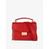 THE KOOPLES THE KOOPLES WOMEN'S RED SMALL EMILY CROCODILE-EFFECT LEATHER CROSS-BODY BAG