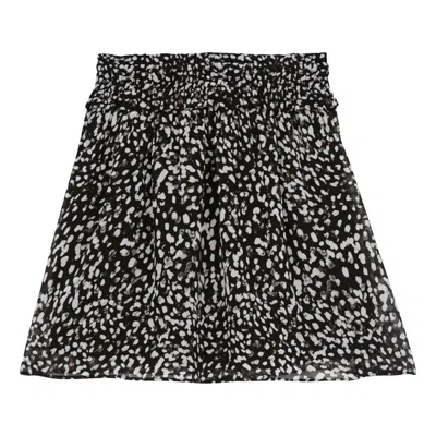 The Kooples Women's Smocked Skirt In Multicolor In Black