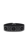 THE KOOPLES WOMEN'S STUDDED SUEDE BELT