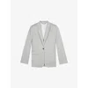 THE KOOPLES WOMENS THE KOOPLES SINGLE-BREASTED NOTCH-LAPEL WOOL SUIT JACKET