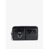 The Kooples Leather Amelia Continental Wallet In Black