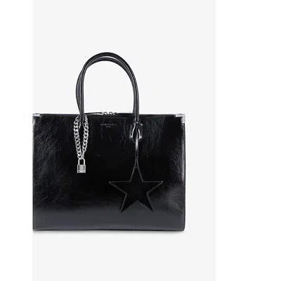 The Kooples Womens  Ming Xl Leather Tote Bag In Black