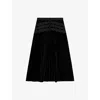 The Kooples Womens Black Skirt In Black