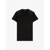 The Kooples Womens  Chain-embellished Relaxed-fit Cotton T-shirt Dress