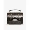 The Kooples Womens Brown Emily Small Stud-embellished Leather Top-handle Bag In Brown