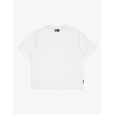 The Kooples Womens Crewneck Relaxed-fit Cotton T-shirt White